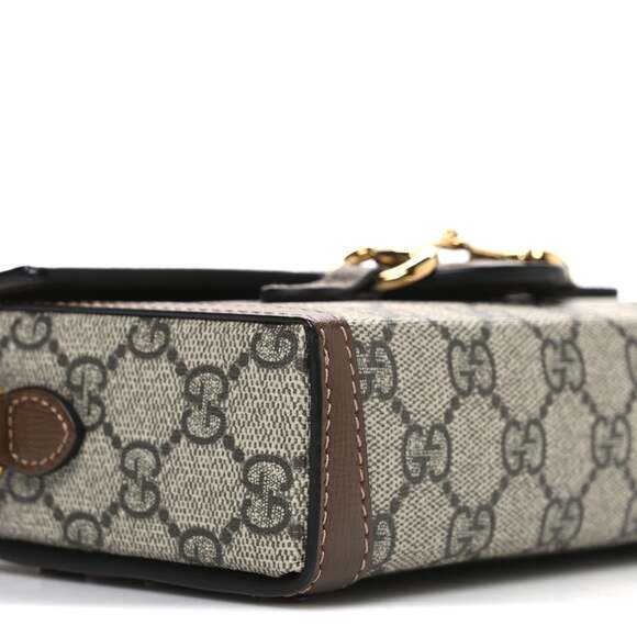 Gucci Gg Supreme Mini Horsebit Shoulder #235272G13B - Picture 9 of 10